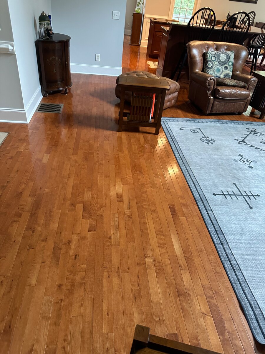 Room after sofa removal