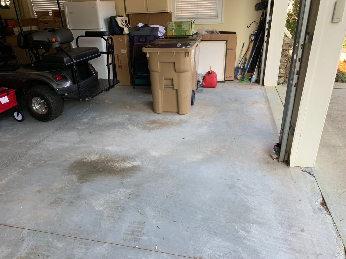 Garage after unwanted contents removal